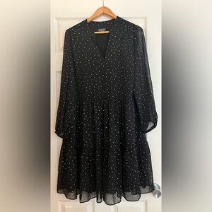 Vince Camuto Black and gold dress Size 1X